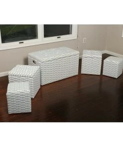 Modern Rugs And Decor 5 Piece Cloth Tufted Storage Ottoman 22 Modern Rugs And Decor 5 Piece Cloth Tufted Storage Ottoman