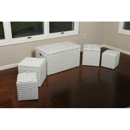 Modern Rugs And Decor 5 Piece Cloth Tufted Storage Ottoman 4 Modern Rugs And Decor 5 Piece Cloth Tufted Storage Ottoman