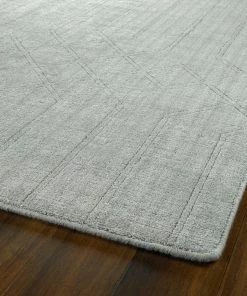 Bombay Hand-Loomed Polyester Moravec Silver Soft Area Rug