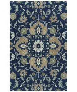 Bombay Hand-Tufted Polyester Foist Navy Soft Area Rug
