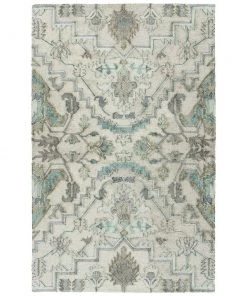 Bombay Hand Tufted Polyester Foist Soft Area Rug Silver