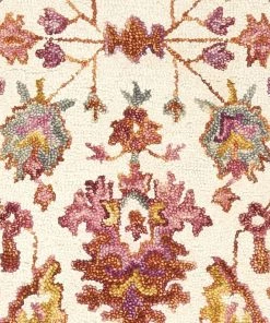 Alexander Home Sahara Botanical Berry Hand-Hooked Wool Area Rug