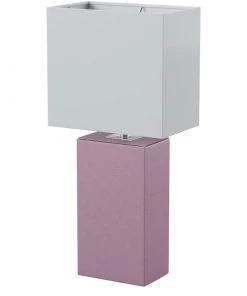 Modern Rugs And Decor Home Décor Leather Base 21 Inch Table Lamp - Multiple Colors