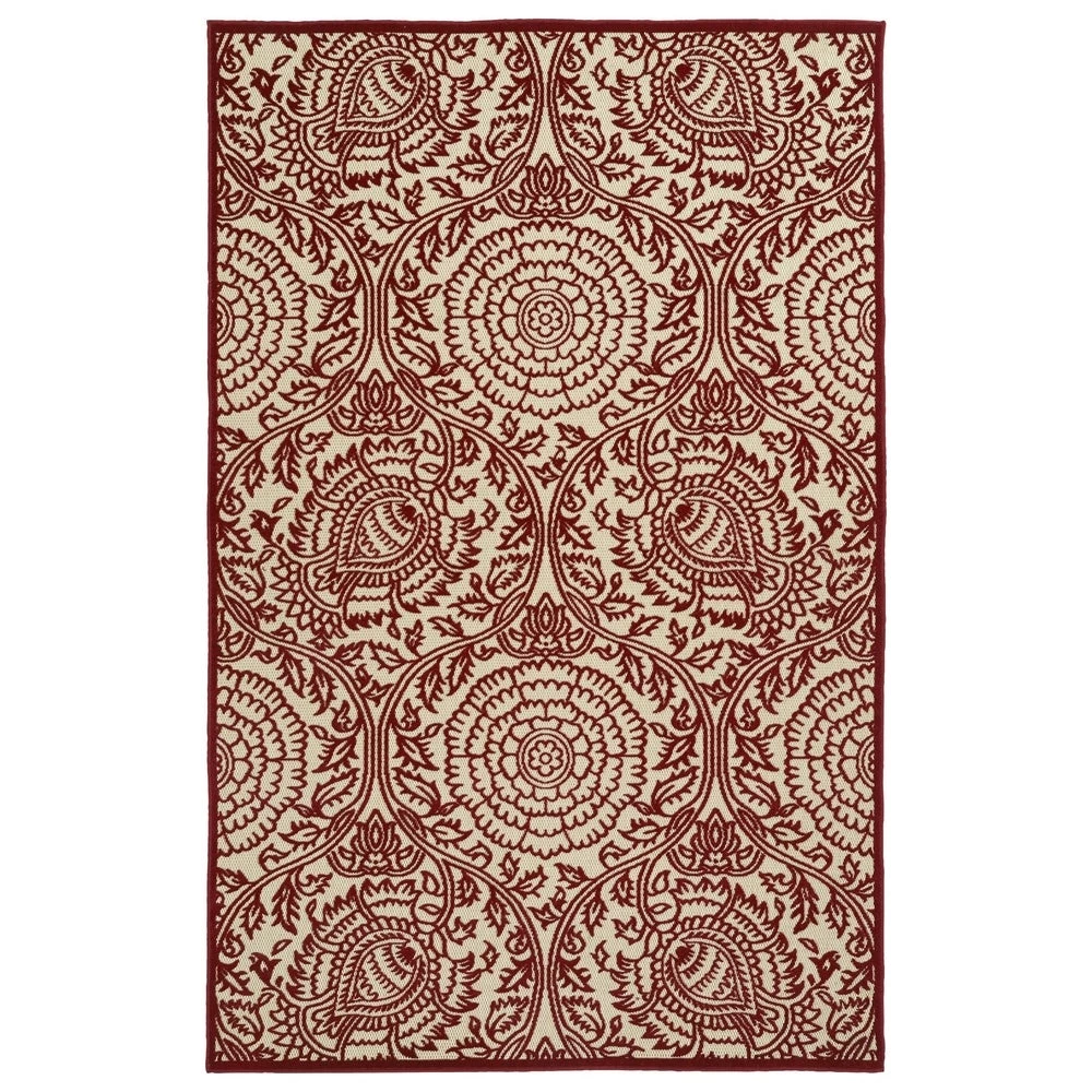 Bombay All Area Rugs And Runners Paisley Floral Indoor/ Outdoor Area Rug - Blue, Green, Red 5 Bombay All Area Rugs And Runners Paisley Floral Indoor/ Outdoor Area Rug - Blue, Green, Red