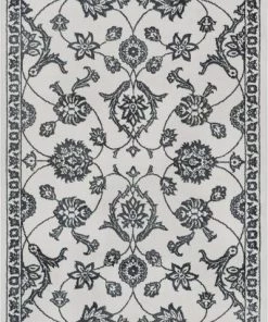 Well Woven All Area Rugs And Runners Abstract Pattern Grey High-Low Textured Soft Area Rug