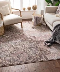 Well Woven Lavender Vintage Modern Soft Area Rug All Area Rugs And Runners