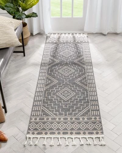 Well Woven All Area Rugs And Runners Tribal Geometric Pattern Charcoal Kim-Style Soft Area Rug 6 Well Woven All Area Rugs And Runners Tribal Geometric Pattern Charcoal Kim-Style Soft Area Rug