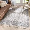 Well Woven All Area Rugs And Runners Tribal Geometric Pattern Light Blue Ivory Kim-Style Soft Area Rug
