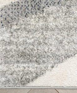 Well Woven Modern Geometric Distressed Grey / Blue Rug All Area Rugs And Runners