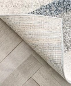 Well Woven Modern Geometric Distressed Grey / Blue Rug All Area Rugs And Runners