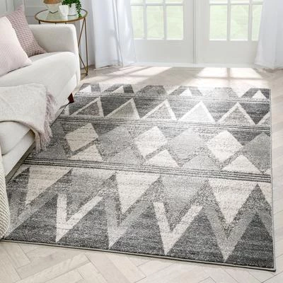 Well Woven All Area Rugs And Runners Distressed Geometric Diamond Pattern Grey Soft Area Rug 1 Well Woven All Area Rugs And Runners Distressed Geometric Diamond Pattern Grey Soft Area Rug