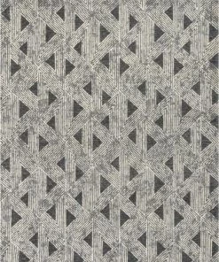 Well Woven All Area Rugs And Runners Mid-Century Modern Geometric Grey Kilim-Style Soft Area Rug