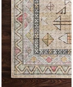 Modern Rugs And Decor Leanne Aztec Distressed Printed Area Rug - Gold/Blush All Area Rugs And Runners