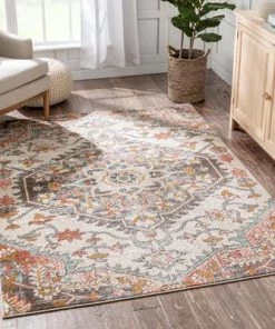 WW Gwendolyn Blush Bohemian Oriental Medallion Soft Area Rug All Area Rugs And Runners