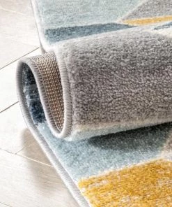 Ww All Area Rugs And Runners Maddox Blue Modern Geometric Rug 8 Ww All Area Rugs And Runners Maddox Blue Modern Geometric Rug