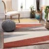 Well Woven Modern Abstract Terracotta Soft Area Rug