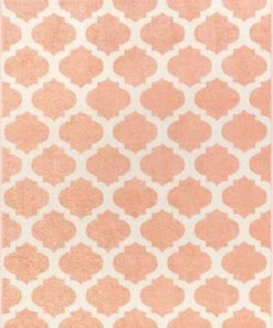 Well Woven All Area Rugs And Runners Zoe Blush Modern Trellis Area Rug