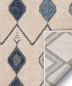 Well Woven All Area Rugs And Runners Bohemian Vintage Tribal Diamond Blue Soft Area Rug