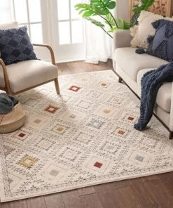 WW Moderne Bohemian Chic Tribal Moroccan Beige Rug All Area Rugs And Runners