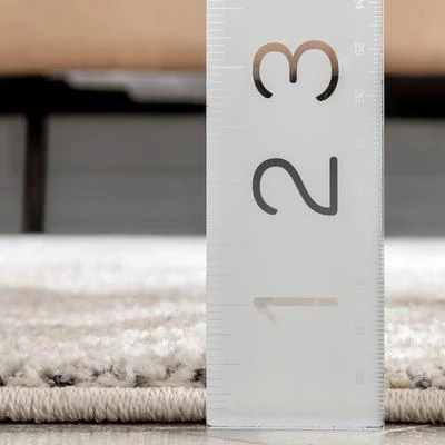 Well Woven Tribal Moroccan Diamond Beige Distressed High-Low Soft Area Rug 6 Well Woven Tribal Moroccan Diamond Beige Distressed High-Low Soft Area Rug