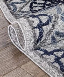 Well Woven Blue Modern Suzani Soft Area Rug