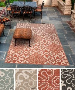 Olivia Geometric Indoor/Outdoor Area Rug All Area Rugs And Runners