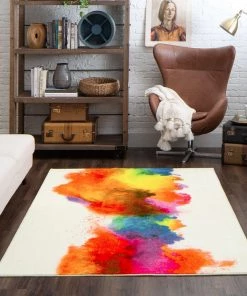 Mohawk Home Modern Abstract Watercolor Soft Area Rug