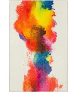 Mohawk Home Modern Abstract Watercolor Soft Area Rug