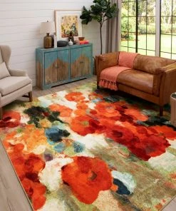 All Area Rugs And Runners Mohawk Home Colorful Abstract Floral Garden Area Soft Rug