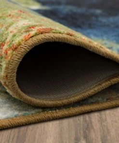 Home Modern Abstract Marble Ink Multicolor Soft Area Rug All Area Rugs And Runners