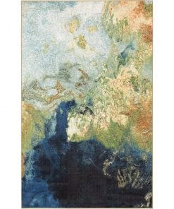 Home Modern Abstract Marble Ink Multicolor Soft Area Rug All Area Rugs And Runners