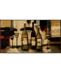 Mohawk Home New Wave Wine And Glasses Kitchen Mat Accent Rugs All Area Rugs And Runners