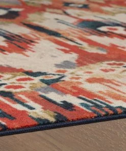 Mohawk Home Painted Batik Abstract Geometric IKat Area Rug