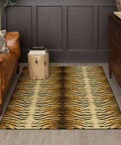Mohawk All Area Rugs And Runners Home Animal Pattern Tiger Skin Soft Area Rug