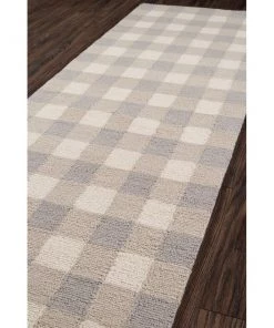 Momeni Geo India Hand Made Wool Geometric Area Rug - Grey