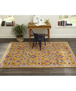 Zaid Momeni Ibiza Hand Tufted Wool Traditional Soft Area Rug Orange