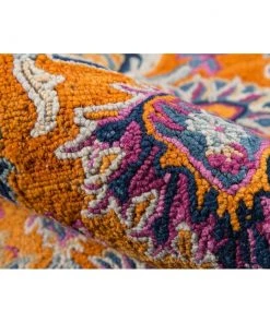 Zaid Momeni Ibiza Hand Tufted Wool Traditional Soft Area Rug Orange