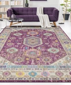 Noori Sapphire Distressed Francisca Soft Area Rug