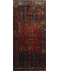 Noori Vintage/ Distressed Rugs Vintage Distressed Bryon Red/Black Runner