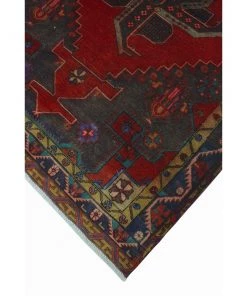 Noori Vintage/ Distressed Rugs Vintage Distressed Darell Red/Grey Runner