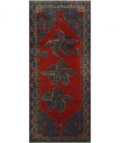 Noori Vintage/ Distressed Rugs Vintage Distressed Darell Red/Grey Runner