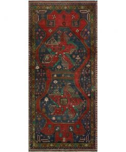 Noori Vintage/ Distressed Rugs Vintage Distressed Hoyt Red/Purple Runner
