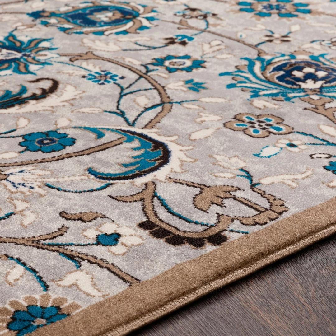 Orrell Traditional Floral Medium All Area Rugs And Runners Traditional Floral Grey Blue Brown Area Rug 4 Orrell Traditional Floral Medium All Area Rugs And Runners Traditional Floral Grey Blue Brown Area Rug