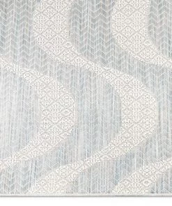 Well Woven Modern Abstract Blue Flatweave Soft Area Rug