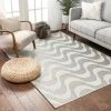 Well Woven Modern Abstract Blue Flatweave Soft Area Rug