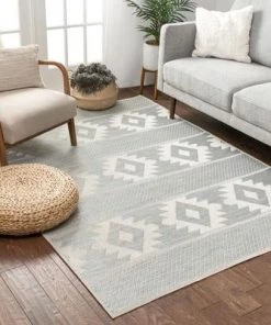 Well Woven Southwestern Geometric Flat-weave Area Rug