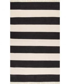 Contemporary All Area Rugs And Runners Casual Coastal Stripped Fringe Area Rug