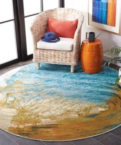 Safavieh Barbados Fridoline Tropical Indoor/ Outdoor Patio Backyard Soft Rug