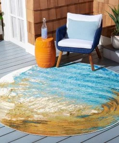 Safavieh Barbados Fridoline Tropical Indoor/ Outdoor Patio Backyard Soft Rug