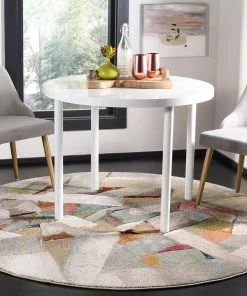 SAFAVIEH All Area Rugs And Runners Porcello Gennady Mid-Century Modern Abstract Rug